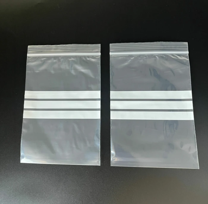 White transparent ziplock bag White transparent ziplock bag