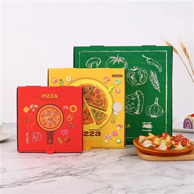 Takeaway papir pizza emballage æske